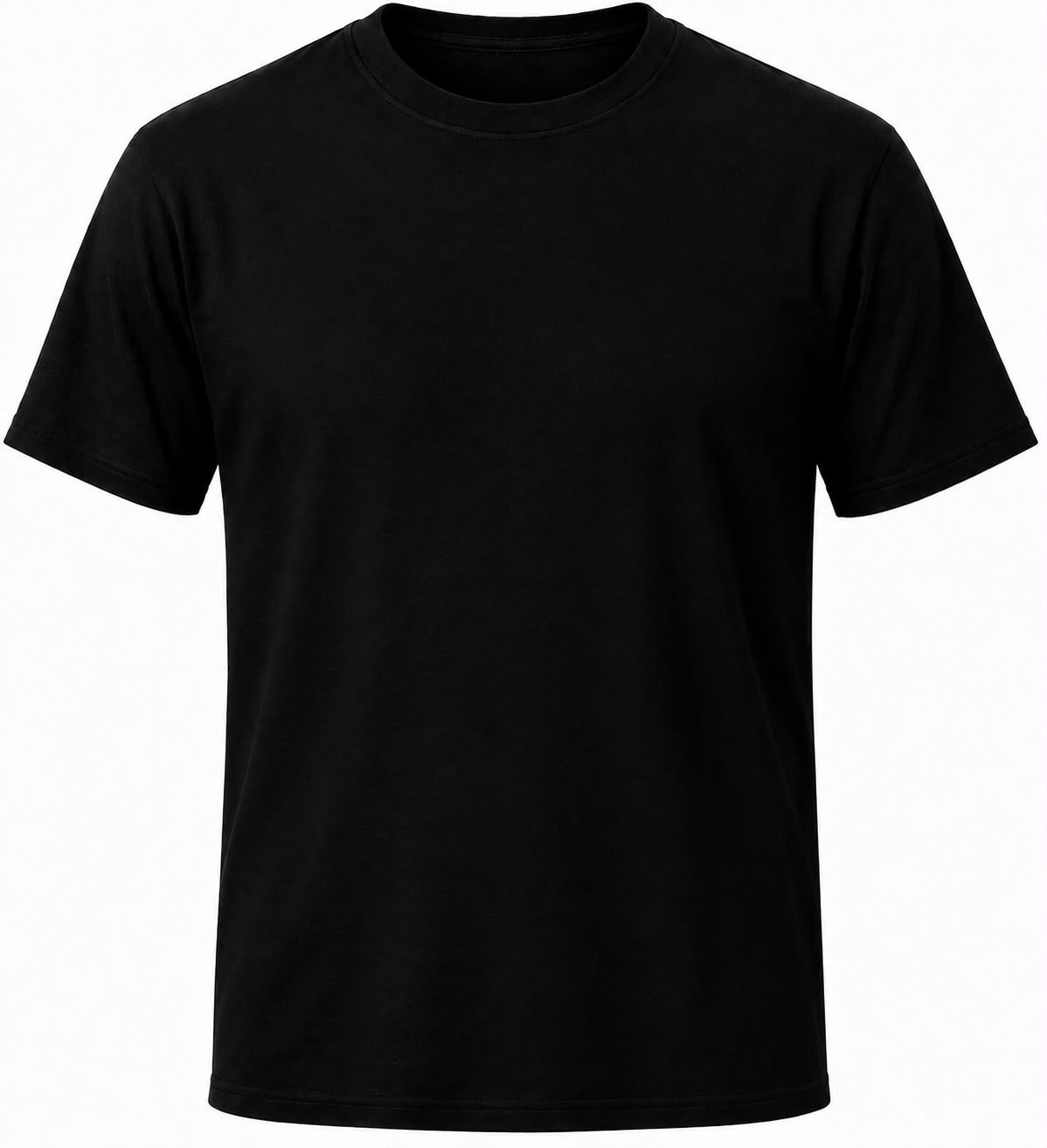    Black T-shirt ready for custom pet photo personalization