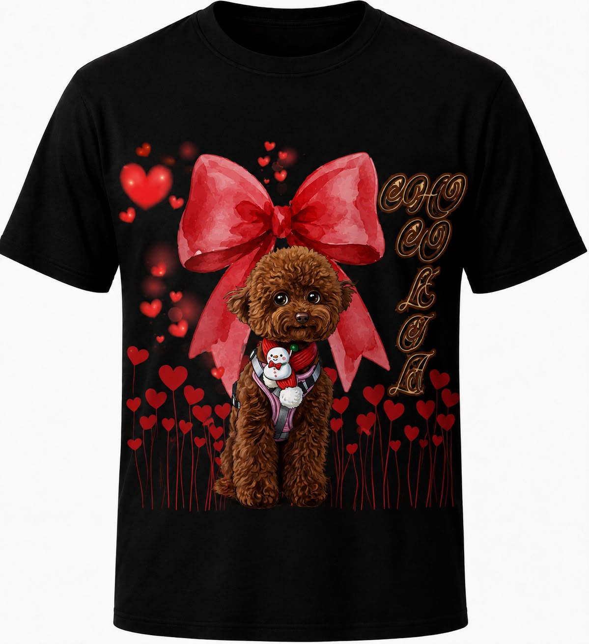     Custom dog photo T-shirt with personalized pet design